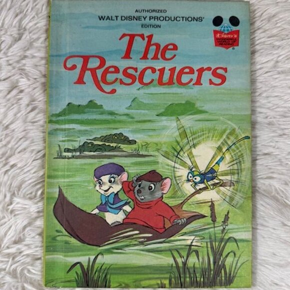 Vintage Set of 4 Disney The Rescuers + Great Mouse Detective Children's Books - Picture 2 of 14